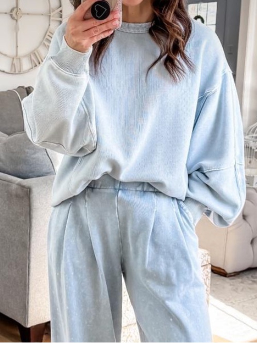 Women's American Eagle Light Blue Sweatshirt🌻